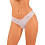 Полупрозрачные трусики Obsessive Heavenlly panties белые XS/S