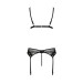 Комплект белья Passion NESSY SET black XXL/XXXL