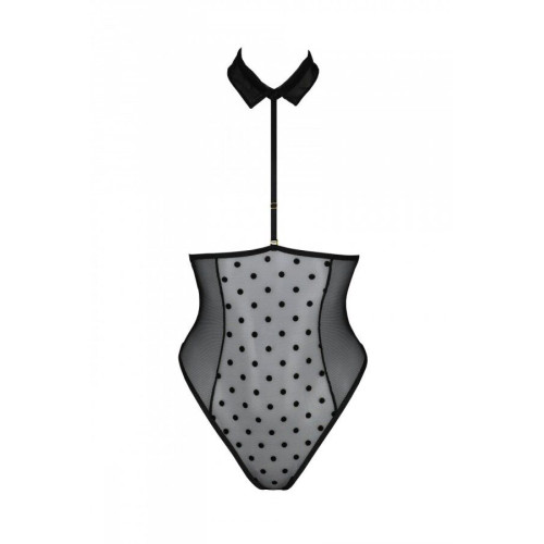 Эротическое боди Passion TRISHA BODY, S/M, black, с открытыми чашками