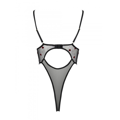 Эротический боди с рисунком Passion LOVELIA BODY black S/M