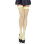 Неонові панчохи-сітка Leg Avenue Nylon Fishnet Thigh Highs Neon Green one size