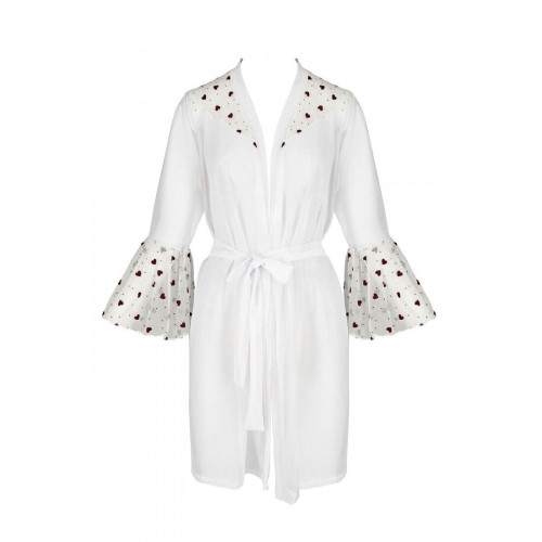 Повітряний пеньюар Passion LOVELIA PEIGNOIR white S/M