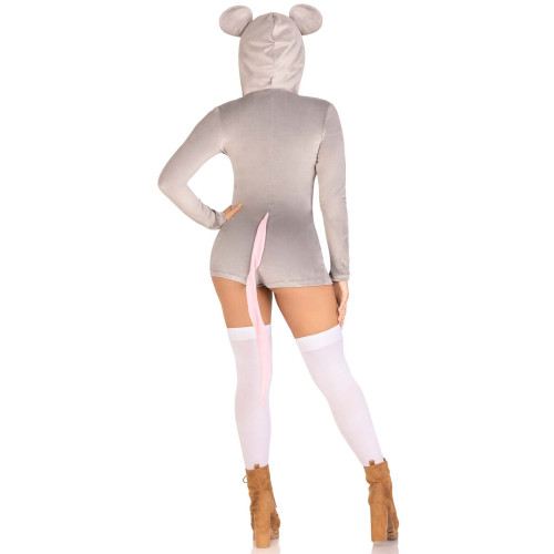 Комбинезон-костюм мышки Leg Avenue Comfy Mouse XS, с капюшоном