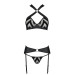 Набор сетчатый с узором Passion Hima Set black L/XL