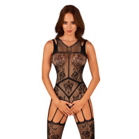 Бодистокинг Obsessive Bodystocking F239 черный S/M/L