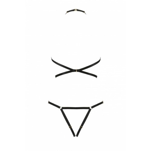 Портупея-боді зі стреп Passion Exclusive IVENA black S/M