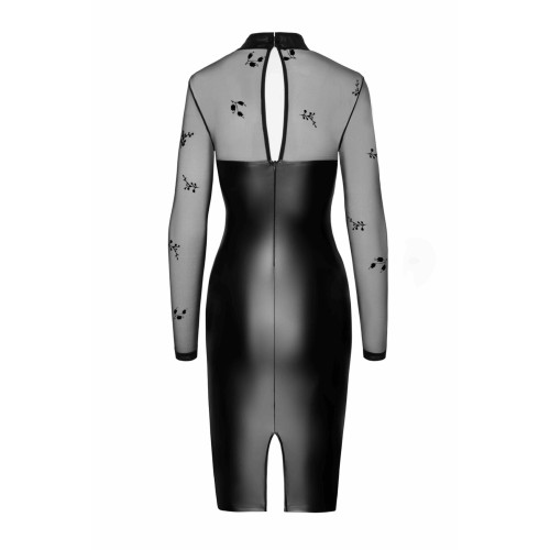 Сукня Noir Handmade F310 Sublime wetlook and flocked mesh midi dress - S