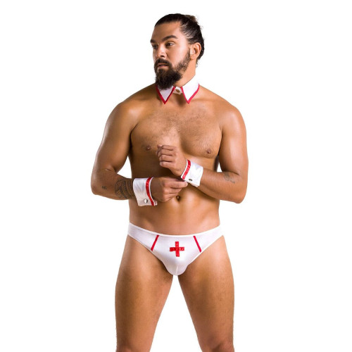 Комплект эротического мужского белья Passion 037 Gregory White XXL/XXXL