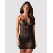 Сорочка Obsessive Alluria chemise & thong S/M