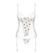 Корсет с подвязками + стринги Passion LOVELIA CORSET white S/M