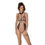Боди с открытой грудью Passion DOMINICA BODY beige L/XL