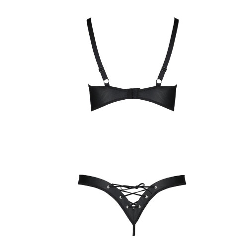 Комплект из экокожи Passion CELINE BIKINI black S/M