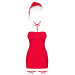 Сорочка Obsessive Kissmas chemise red 2XL/3XL