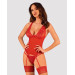 Obsessive Lacelove corset красный M/L