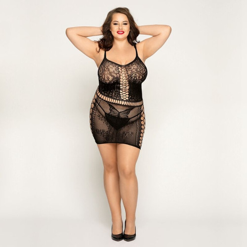 Сукня JSY P81168 Чорна Plus Size