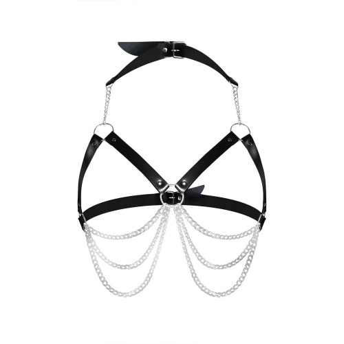 Женская портупея Art of Sex - Louise черная XS-2XL, экокожа