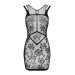 Откровенное миниплатье Obsessive D239 dress черное S/M/L