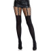 Колготки Leg Avenue Garter Illusion Tights with Net Detail One Size Black