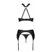 Набор сетчатый с узором Passion Hima Set black L/XL
