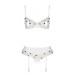 Сексуальный комплект с поясом для чулок Passion LOVELIA SET white XXL/XXXL
