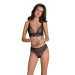 Комплект Passion AMBERLY SET black, L/XL, бралетт и трусики бразилиана