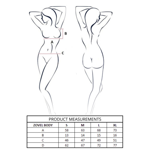 Боди Passion ZOVEL BODY light grey XL