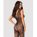 Бодистокинг Obsessive Bodystocking F234 абстрактный рисунок, глубокое декольте black S/M/L