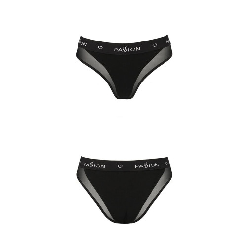 Трусики с прозрачной вставкой Passion PS002 PANTIES XL, black
