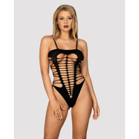Бодистокинг с поперечными вырезами Obsessive B122 teddy черный S/M/L Бодистокинг с поперечными вырезами Obsessive B122 teddy черный S/M/L