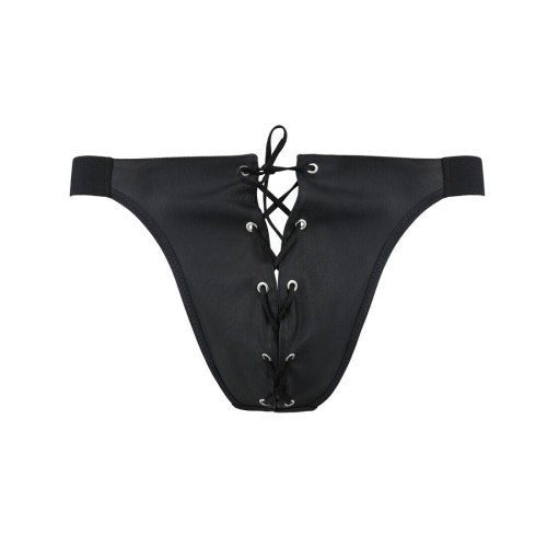 Чоловічі сліпи на шнурівці Passion 044 Slip Ben Black S/M