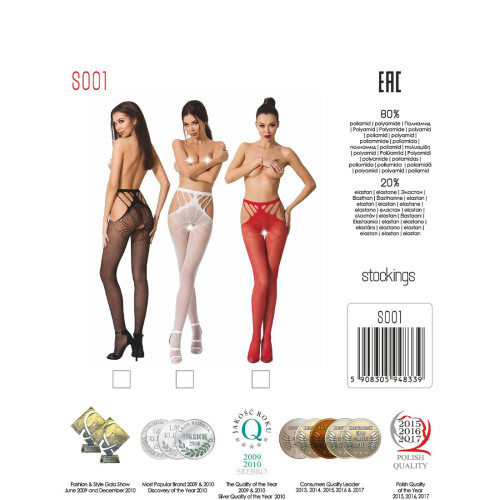 Еротичні колготки Passion S001 Чорні S/M/L