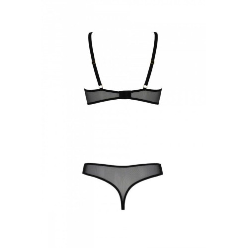 Еротичне боді Passion MARINA BODY, XXL/XXXL, beige, з відкритими чашками