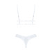 Эротический комплект Obsessive Heavenlly 2-pcs set бюстгальтер и танга белый M/L