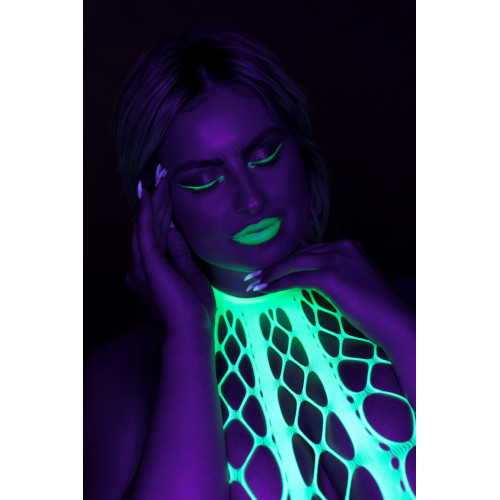 Бодістокінг Ouch! Bodystocking With Halterneck Green XL/4XL