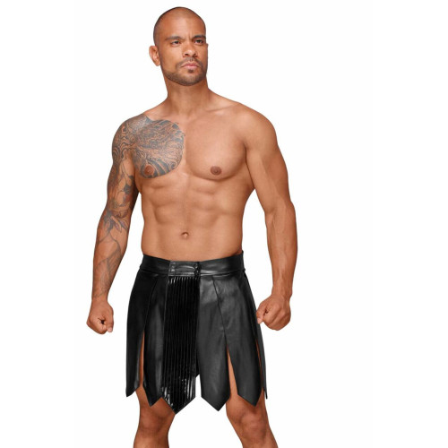 Чоловіча спідниця гладіатора Noir Handmade H053 Eco leather men's gladiator skirt, M, екошкіра