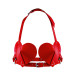 Лиф Сердце из натуральной кожи Feral Feelings - Hearts Bra Red
