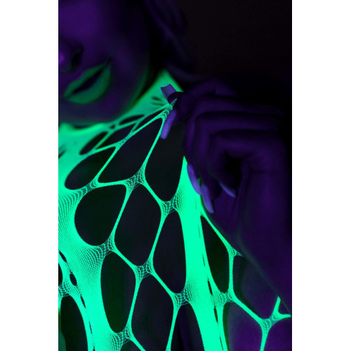 Бодістокінг Ouch! Bodystocking With Halterneck Green XL/4XL