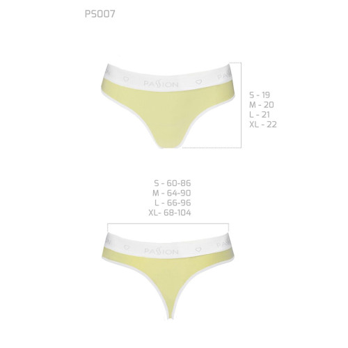 Спортивные трусики-стринги Passion PS007 PANTIES S, yellow