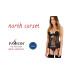 Корсет з відкритими грудьми Passion NORTH CORSET black L/XL