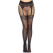 Колготки Leg Avenue Fishnet tights with back seam задний шов, кружево, сетка Black One size
