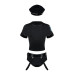 Еротичний костюм поліцейського Obsessive Police set чорний S/M