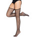 Чулки Leg Avenue Daisy Dot Fishnet Stockings One Size Black