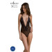 Боди Passion DROSERA BODY black, S/M, высокие вырезы, верх на завязках