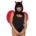 Крылья дьяволицы Leg Avenue devil wings Red, настоящие перья