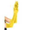 Длинные атласные перчатки Leg Avenue Extra Long Satin Gloves, One Size, желтые
