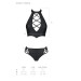 Комплект из эко-кожи Passion Nancy Bikini black L/XL