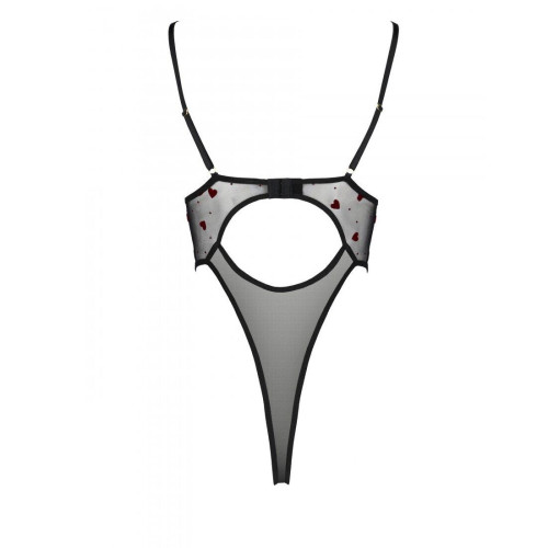 Еротичний боді з малюнком Passion LOVELIA BODY black XXL/XXXL