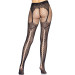 Колготки Leg Avenue Fishnet tights with back seam задний шов, кружево, сетка Black One size
