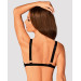 Мереживний бюстгальтер із трикутною чашкою Obsessive Estiqua bra, чорний M/L