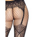 Колготки Leg Avenue Fishnet tights with back seam задний шов, кружево, сетка Black One size